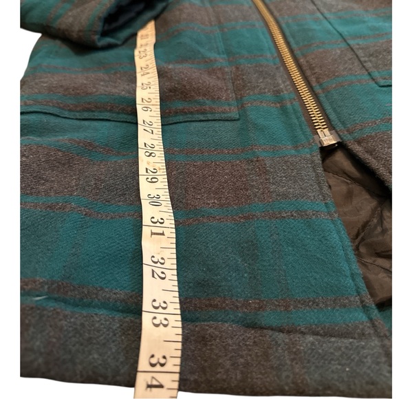 KAVU Hooded Plaid Jacket M Quilted Lined Zip Coat Cabincore Outdoors - Picture 5 of 11